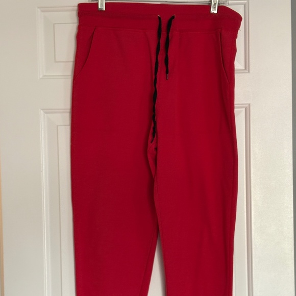 Carbon Red Cotton Blend Kids Sweatpants - Picture 4 of 7
